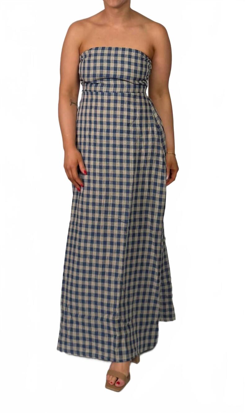 NEW OLIVACEOUS babe maxi dress in bluebell